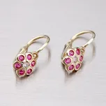 Dětské náušničky žluté zlato 585 zirkon 52DN-1737ZC