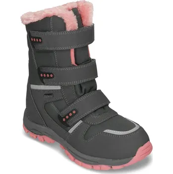Dívčí zimní obuv Baťa zimní dívčí sněhule s kožíškem šedé, vel. 31