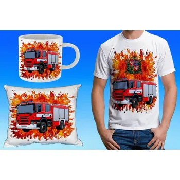 Pánské tričko dárkový set hasiči MAN 134 (dárkový set pro HASIČE)