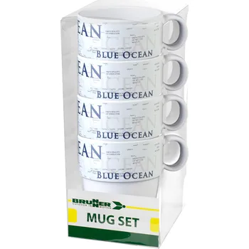 Sada hrnků Brunner Blue Ocean, 4Ks