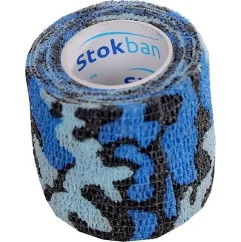 Kohezivní obinadlo, barva modrá - maskování