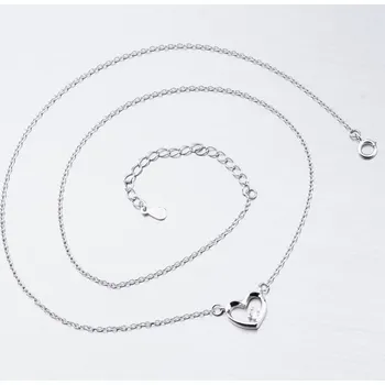 Náhrdelník Dámský náhrdelník stříbro 925 zirkon SST-15850 délka 45 cm