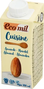Rostlinné mléko Ecomil Cuisine mandlový krém na vaření 8,5 % tuku BIO 200 ml 