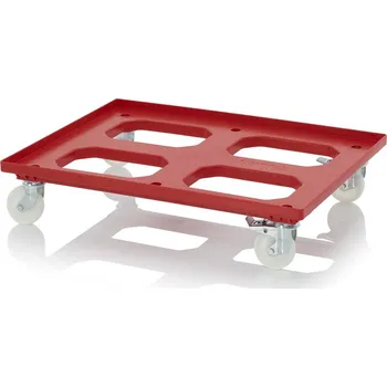 paleta Přepravní vozíky Maxi HD s polyamidovými kolečky 81,68 x 61,68 x 17,69 cm - Dopravní červená - Dopravní červená - RO 86.4 HD PA FE-3020