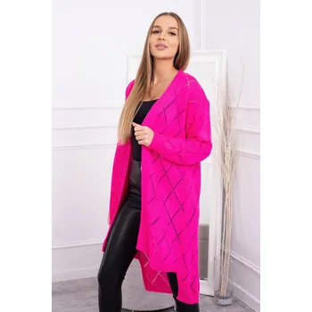 Dámský svetr Kesi Dámský kardigan Howain neonově-růžová Univerzální