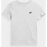 4F 4FJAW23TTSHM0795 COLD LIGHT GREY MELANGE Dětské tričko EU 158 4FJAW23TTSHM0795 C LI GREY MEL