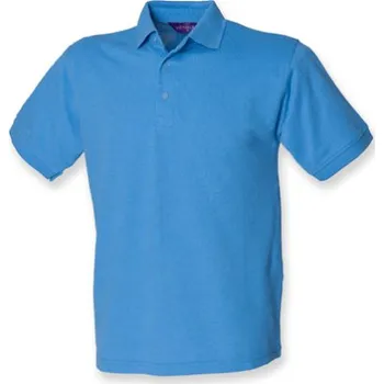 Henbury Pánské polo triko H400 Mid Blue XXL