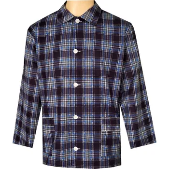 Pánské pyžamo Pánský Pyžamový Kabátek Flanelový FOLTÝN PPKF25 Velikost: 5XL, Materiál: Flanel