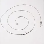 Dámský náhrdelník bílé zlato 585 15-018 délka 40 cm