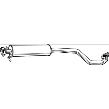 Střední díl výfuku Výfuk Chevrolet Lacetti 1.4i-16V / 1.6i-16V, střední díl IZAWIT 22058