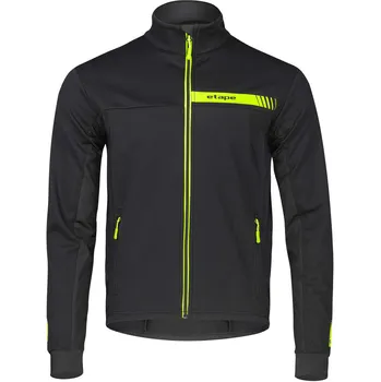 Pánská softshellová bunda Etape Balance WS černá/žlutá fluo