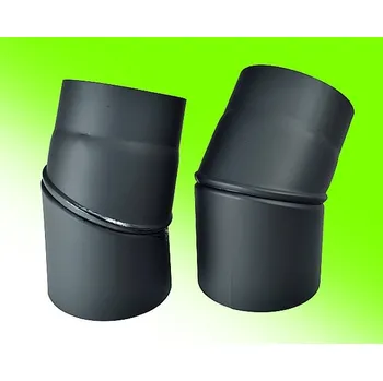 Kouřovod Kovo KRAUS Kouřovod koleno stavitelné ø200mm/0-45°;1,5 mm, černé