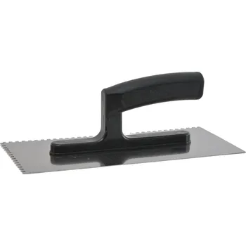 Zednické hladítko Hladítko nerez 13x27cm s umělou ručkou zub 6mm