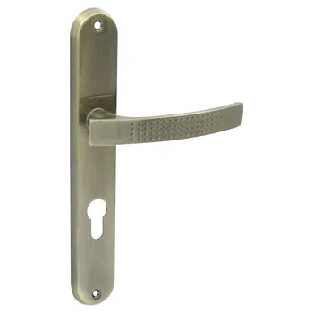 Dveřní kování DOMINO Dveřní štítové kování ALMA eco - PZ 72 M3 hnědá grafiatto