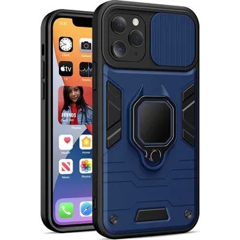 Pouzdro na mobilní telefon Pouzdro Ring Lens pro Iphone 11 Pro Navy