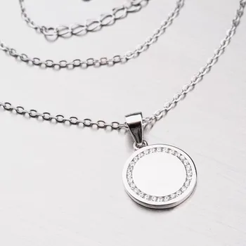 Náhrdelník Dámský náhrdelník stříbro 925 zirkony SETST-15187SR délka 42 cm