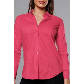 Dámská halenka Červená elegantní dámská halenka s límečkem od J.STYLE, odstíny červené L (40) i392_21866-49