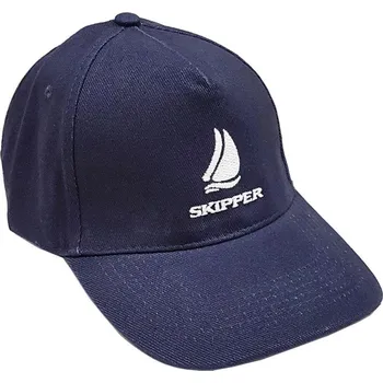 Kšiltovka NAUTICA360 Kapitánská čepice modrá SKIPPER- kšiltovka z broušené balvny, 100% bavlna