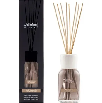 Aroma difuzér Millefiori Milano Silk & Rice Powder aroma difuzér 500 ml