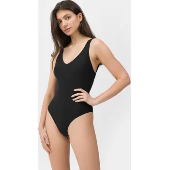 Dámské plavky 4F 4FSS23USWSF026 DEEP BLACK Dámské plavky US L