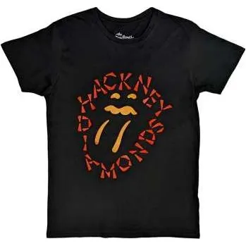 Pánské oblečení Merch The Rolling Stones: The Rolling Stones Unisex T-shirt: Hackney Diamonds Negative Tongue (medium) M