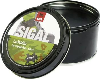 Přípravek pro údržbu obuvi Sigal Leštidlo na obuv vojenské 250 g černé