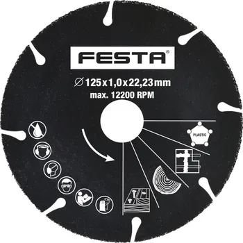 Řezný kotouč Kotouč karbidový, univerzální, 125 x 22,2mm, FESTA