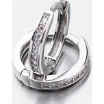 Dětské náušničky bílé zlato 585 zirkon kroužky 52GZ-3343BBB