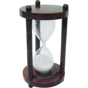 Hodiny SEA Club Přesýpací hodiny 15 minutové dřevěné 15,5/8,5 cm