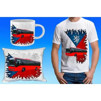 Pánské tričko dárkový set IVECO Crossway LE 164 (dárkový set s autobusem)