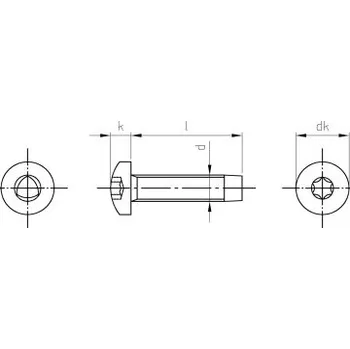 Šroub DIN 7500 A2 CE M 3X5 TX10