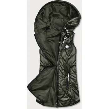 Dámská vesta Dámská vesta v khaki barvě s kapucí Z1T6 SWEST, odstíny zelené XL (42) i392_21512-53