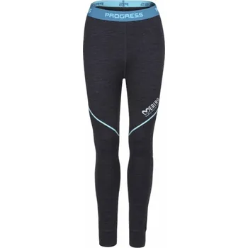 Dámské termoprádlo spodky dlouhé dámské Progress SDNZ merino šedý melír (spodky dlouhé dámské Progress SDNZ merino šedý melír)