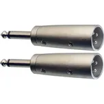 Stagg AC-XMPMH, redukce, Jack 6,3 mm zástrčka mono - XLR zástrčka