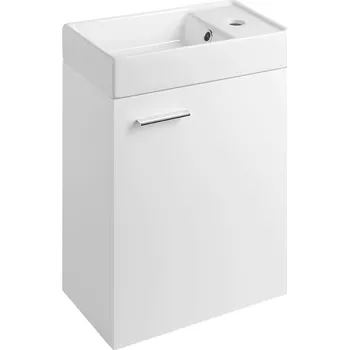 Koupelnový nábytek Aqualine ZOJA skříňka s keramickým umyvadlem 40x22 cm, bílá