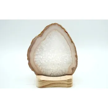 Svícen Achát plátek svícen 11,8 cm