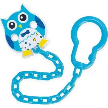 klip na dudlíky Řetízek na dudlík - SOVIČKA tyrkysová - Canpol