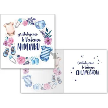 Blahopřání Narození chlapečka M07-056 H