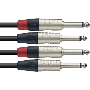 Počítač Stagg NTC3PR, kabel dvojitý mono JACK/JACK, 3m
