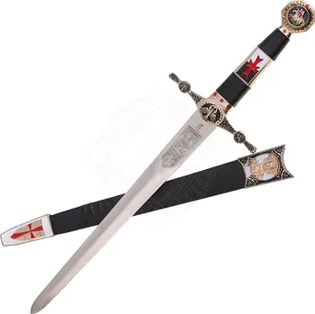 Replika zbraně Art Gladius Templářská dýka Godfroi s pochvou, dekorativní replika