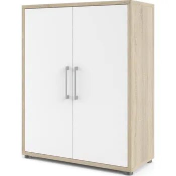 Šatní skříň Šatní skříň OFFICE 80400/134, Dub sonoma/Bílá