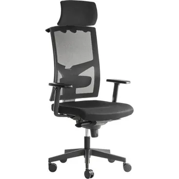 Křeslo kancelářské Game šéf Vip II černá s područkami a pevným podhlavníkem