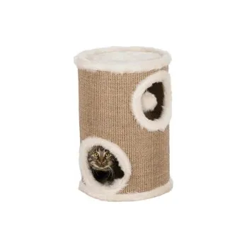 Škrábací věž s pelíšky a hračkou