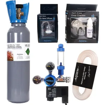 Akvarijní technika Aquario CO2 set s nočním vypínáním s láhví 5 litrů