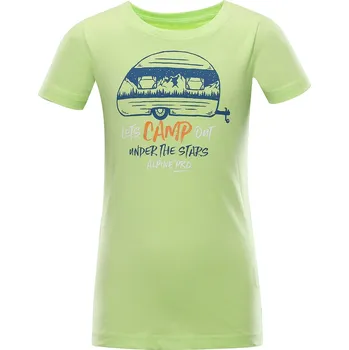 Dětské triko Alpine Pro MATTERO 3 - světle zelená / 116/122