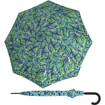 Deštník Derby Hit Lang AC Moving Lines Blue - dámský holový vystřelovací deštník