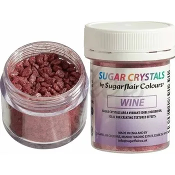 Potravinářské barvivo Sugarflair Sugar Crystals Wine 40 g