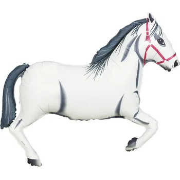 Balónek Grabo Balónek fóliový 91 cm Kůň bílý