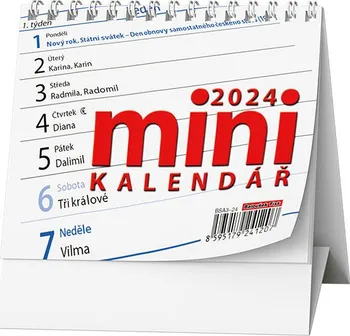 Kalendář Baloušek Tisk Mini kalendář BSA3-24 2024