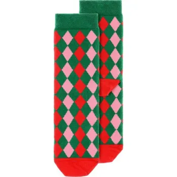 Dětské vánoční ponožky - kosočtverce